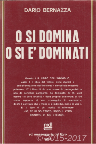Copertina di O si domina o si è dominati